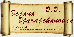 Dejana Đurđekanović vizit kartica